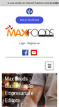 Mobile Screenshot of maxfoods.com.br
